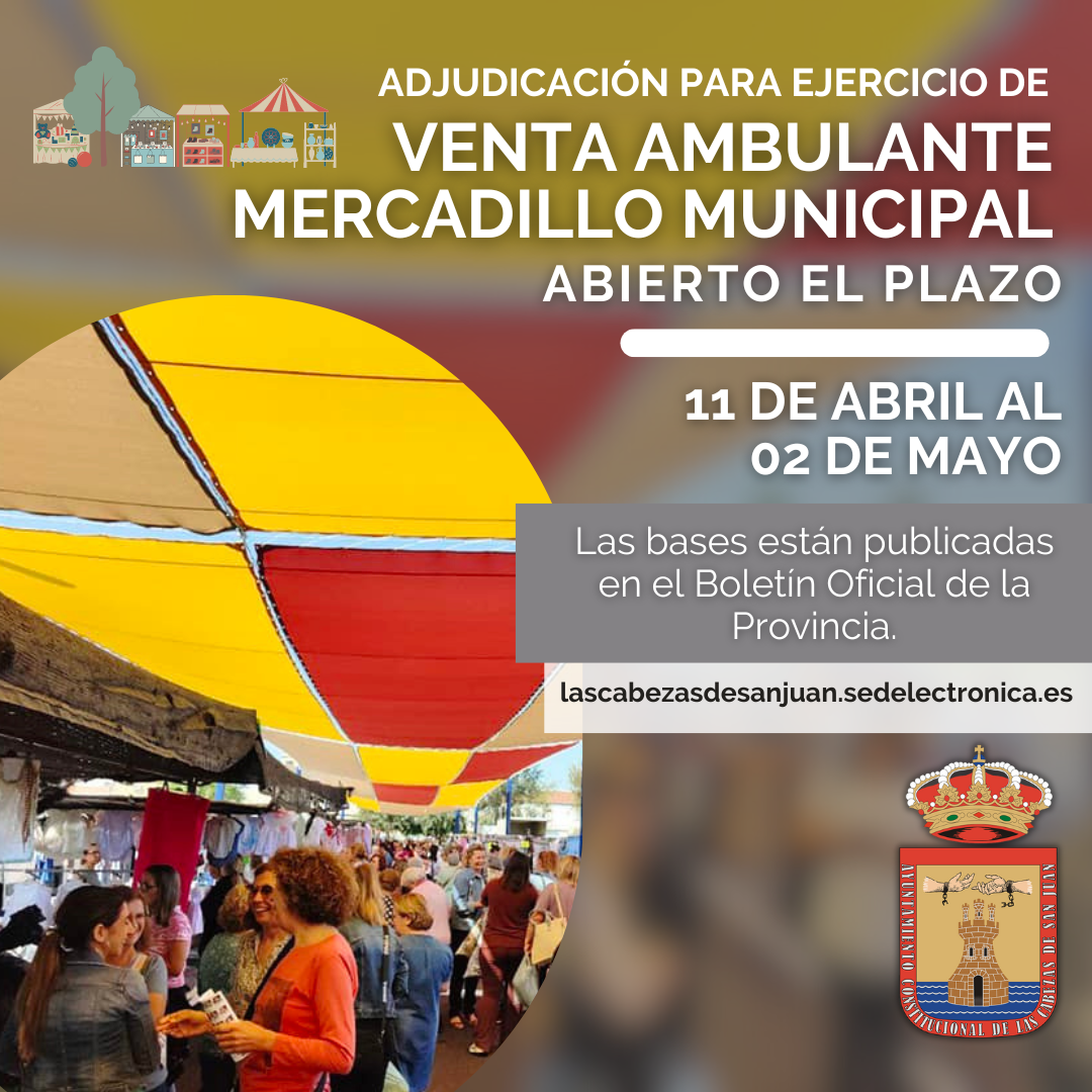 Autorización para el ejercicio de venta ambulante en el mercadillo municipal
